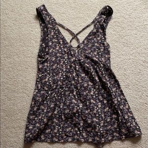 American Eagle Floral Tank Top